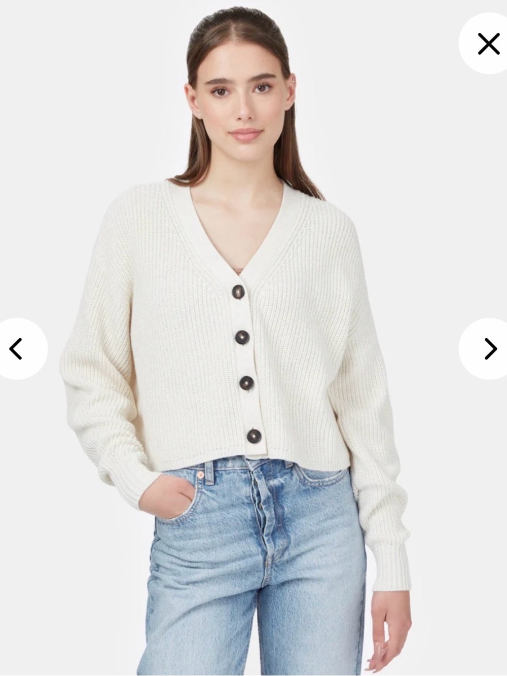 Tentree Ashton Cardigan - Oatmeal Heather